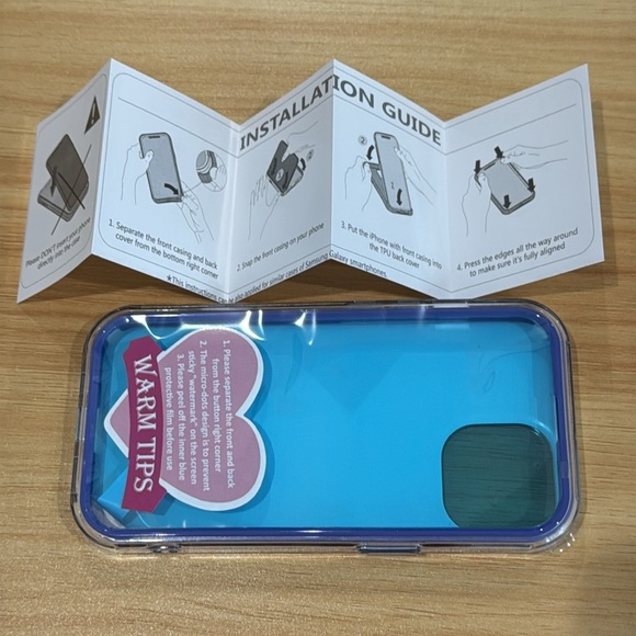 NIB Purple Floral iPhone 15 Case – Dual Layer Protective Cover - Picture 4 of 7